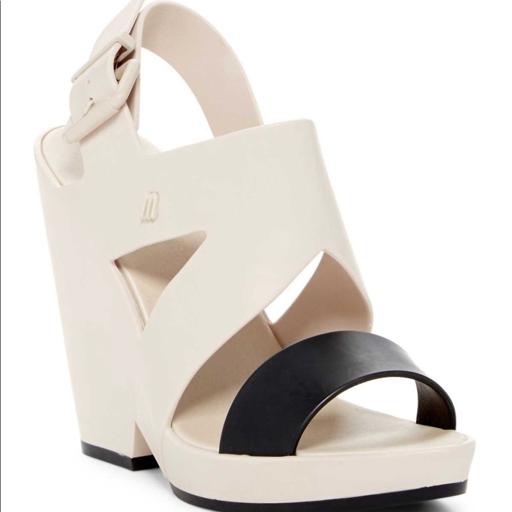 MELISSA FLIP WEDGE MATTE JELLY SANDAL